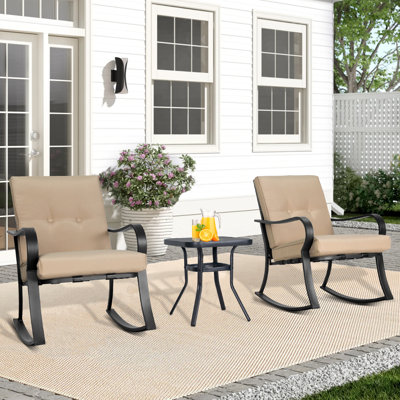 Beauman rocking 3 piece seating group with cushions sales